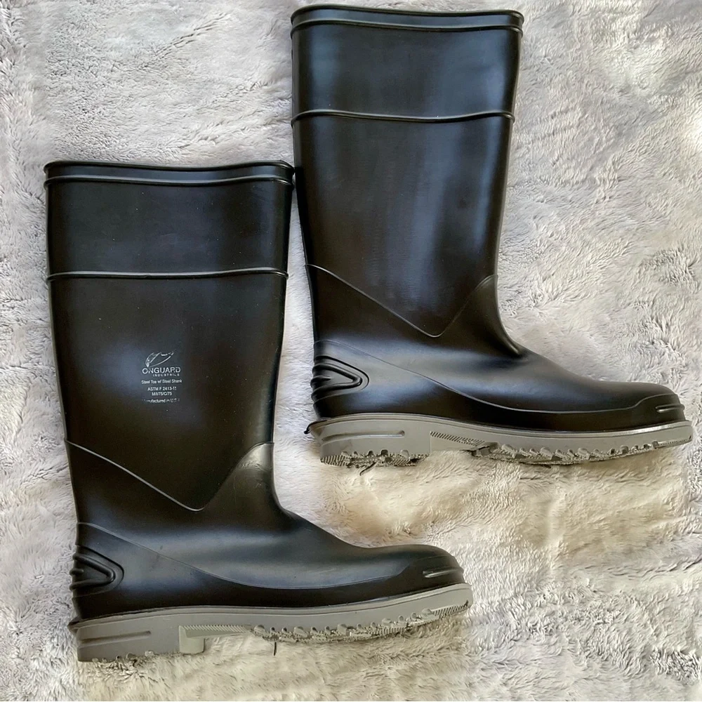 ONGUARD Boots, Steel Toe with Steel Shank Mens Size 8
